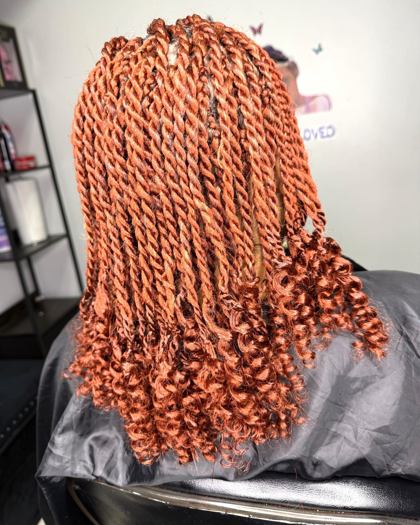 Copper twists with curly ends